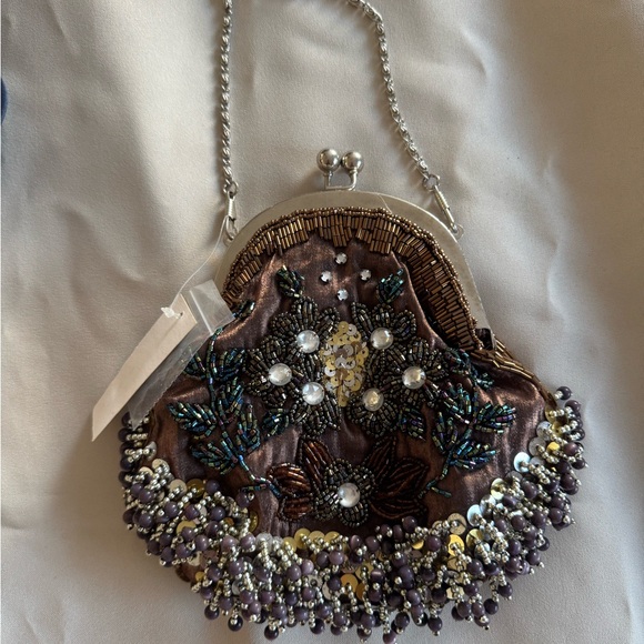 Elegant Beaded Evening Bag Vintage